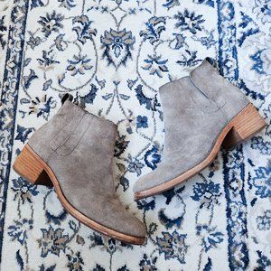 KORK-EASE Mindo Gray Suede Ankle Boots Size 7.5